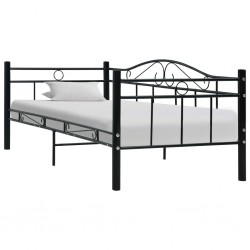 Sonata Рамка за дневно легло, черна, метал, 90x200 см - Легла