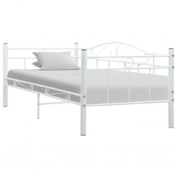 Sonata Рамка за дневно легло, бяла, метал, 90x200 см - Легла