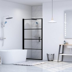 Sonata Врата за душ, закалено стъкло, 91x195 см, черна - Продукти за баня и WC
