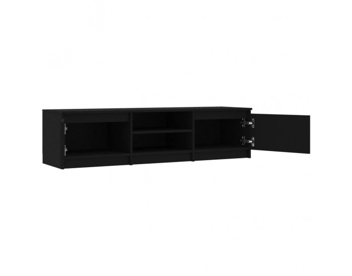 Sonata ТВ шкаф, черен, 140x40x35,5 см, ПДЧ