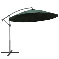 Sonata Висящ чадър за слънце, зелен, 3 м, алуминиев прът - Сенници и Чадъри
