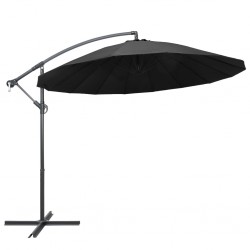 Sonata Висящ чадър за слънце, антрацит, 3 м, алуминиев прът - Сенници и Чадъри
