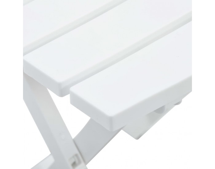 Sonata Сгъваема градинска маса, 45,5x38,5x50 см, бяла