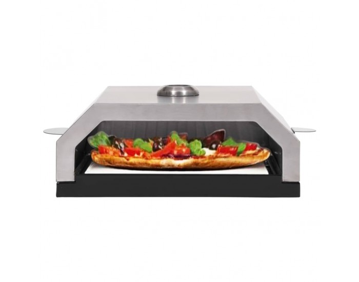 Sonata Пица фурна с керамична плоча за барбекю на газ/въглища