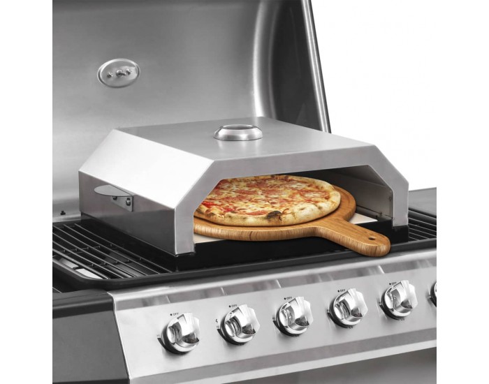 Sonata Пица фурна с керамична плоча за барбекю на газ/въглища