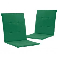 Sonata Възглавници за градински столове, 2 бр, зелени, 100x50x3 см - Градински столове