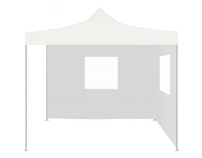 Sonata Сгъваема парти шатра с 2 странични стени 2x2 м стомана бяла