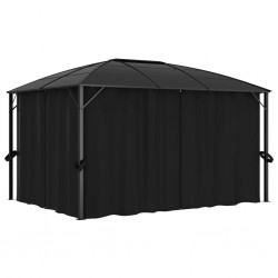 Sonata Градинска шатра със завеси, 400x300x265 см, антрацит - Външни Структури