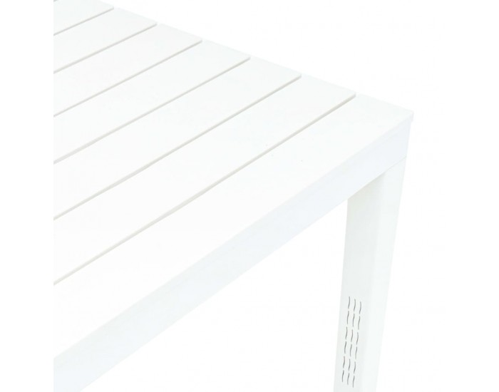 Sonata Градинска маса с 2 пейки, пластмаса, бяла