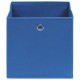 Sonata Кутии за съхранение, 4 бр, сини, 32x32x32 см, текстил