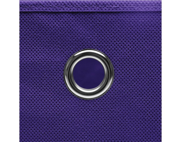 Sonata Кутии за съхранение, 4 бр, лилави, 32x32x32 см, текстил
