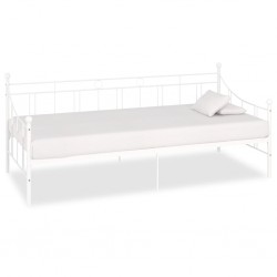 Sonata Рамка за дневно легло, бяла, метал, 90x200 см - Легла