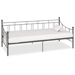 Sonata Рамка за дневно легло, сива, метал, 90x200 см - Легла