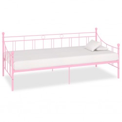 Sonata Рамка за дневно легло, розова, метал, 90x200 см - Легла
