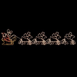 Sonata Коледна украса 4 XXL светещи елена с шейна 1548 LED 500x80 см - Сезонни и Празнични Декорации