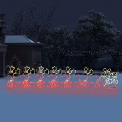 Sonata Коледна украса, 6 XXL светещи елена с шейна, 2160 LED, 7 м - Сезонни и Празнични Декорации