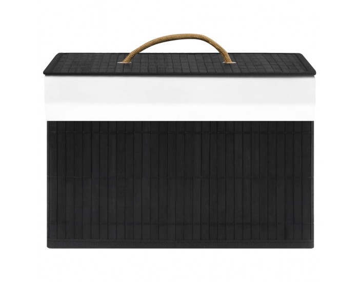 Sonata Бамбукови кутии за съхранение 4 бр черни