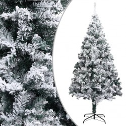 Sonata Изкуствена коледна елха със сняг, зелена, 180 см, PVC - Сезонни и Празнични Декорации