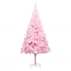 Sonata Изкуствена коледна елха със стойка, розова, 180 см, PVC - Сезонни и Празнични Декорации