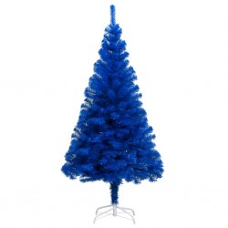 Sonata Изкуствена коледна елха със стойка, синя, 210 см, PVC - Сезонни и Празнични Декорации