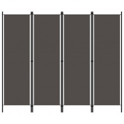 Sonata Параван за стая, 4 панела, антрацит, 200x180 см - Аксесоари за Всекидневна