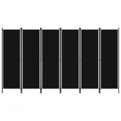 Sonata Параван за стая, 6 панела, черен, 300x180 cм - Аксесоари за Всекидневна