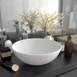 Sonata Керамична мивка за баня, матово бяла, кръгла - Мивки и Смесители