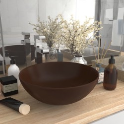 Sonata Керамична мивка за баня, тъмнокафява, кръгла - Мивки и Смесители