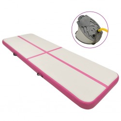 Sonata Надуваем дюшек за гимнастика с помпа, 500x100x15 см, PVC, розов - Спортни Игри