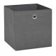 Sonata Кутии за съхранение, 10 бр, нетъкан текстил, 28x28x28 см, сиви
