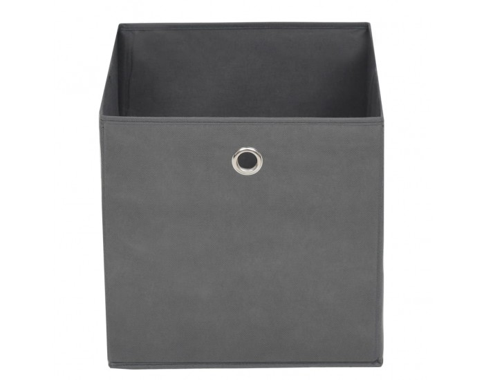 Sonata Кутии за съхранение, 10 бр, нетъкан текстил, 28x28x28 см, сиви