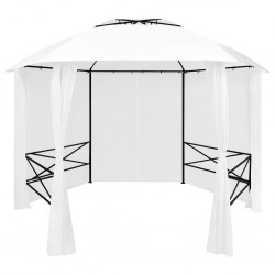 Sonata Градинска шатра със завеси, 360x312x265 см, бяла, 180 г/м² - Външни Структури
