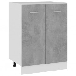 Sonata Долен шкаф, бетонно сив, 60x46x81,5 см, ПДЧ - Кухненски шкафове