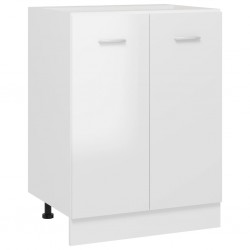 Sonata Долен шкаф, бял гланц, 60x46x81,5 см, ПДЧ - Кухненски шкафове