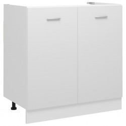 Sonata Долен шкаф за мивка, бял, 80x46x81,5 см, ПДЧ - Кухненски шкафове