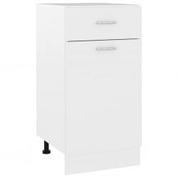 Sonata Долен шкаф с чекмедже, бял, 40x46x81,5 см, ПДЧ - Кухненски шкафове