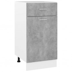Sonata Долен шкаф с чекмедже, бетонно сив, 40x46x81,5 см, ПДЧ - Кухненски шкафове
