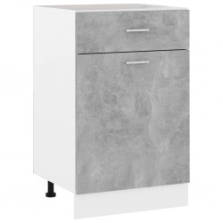 Sonata Долен шкаф с чекмедже, бетонно сив, 50x46x81,5 см, ПДЧ - Кухненски шкафове