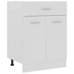 Sonata Долен шкаф с чекмедже, бял, 60x46x81,5 см, ПДЧ - Кухненски шкафове