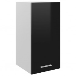 Sonata Висящ шкаф, черен гланц, 29,5x31x60 см, ПДЧ - Кухненски шкафове