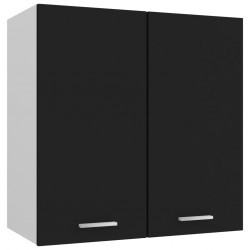 Sonata Висящ шкаф, черен, 60x31x60 см, ПДЧ - Кухненски шкафове