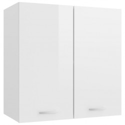 Sonata Висящ шкаф, бял гланц, 60x31x60 см, ПДЧ - Кухненски шкафове