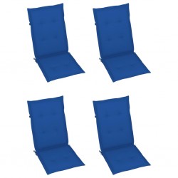 Sonata Възглавници за градински столове 4 бр кралско сини 120x50x4 см - Градински столове