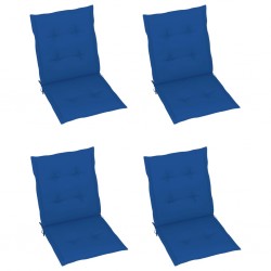 Sonata Възглавници за градински столове 4 бр кралско сини 100x50x4 см - Градински столове