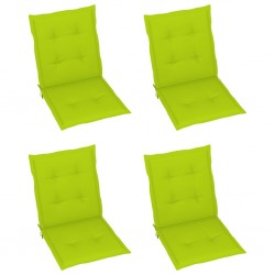 Sonata Възглавници за градински столове 4 бр светлозелени 100x50x4 см - Градински столове