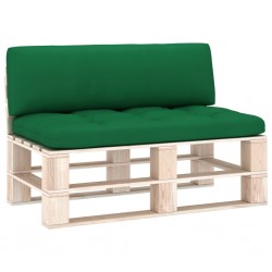 Sonata Палетни възглавници за диван, 2 бр, зелени - Двор и Градина