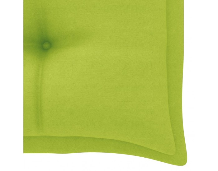 Sonata Възглавница за градинска пейка, светлозелена, 100x50x7 см, плат