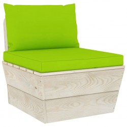 Sonata Палетни възглавници за диван, 2 бр, светлозелени, текстил - Двор и Градина