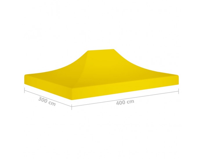 Sonata Покривало за парти шатра, 4x3 м, жълто, 270 г/м²