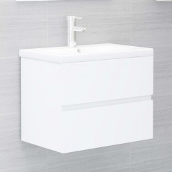 Sonata Долен шкаф за мивка, бял, 60x38,5x45 см, ПДЧ - Шкафове за Баня